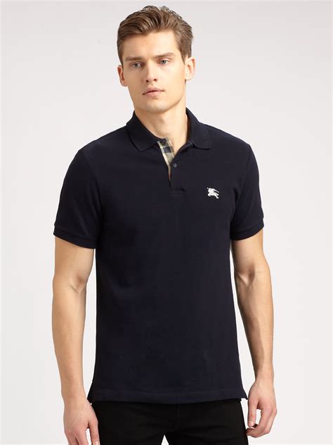 burberry blue polo shirt|Burberry polo shirts men's sale.